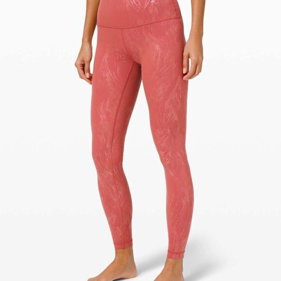 * NWT LULULEMON Lululemon Wunder Under High-Rise Tight 28" *Shine Luxtreme - Picture 2 of 8